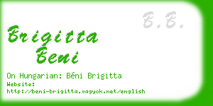 brigitta beni business card