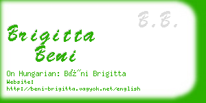 brigitta beni business card